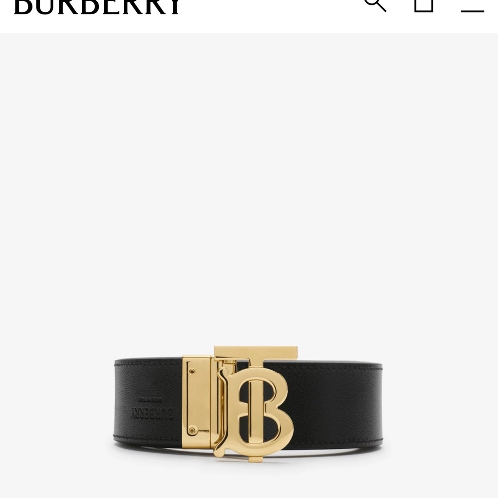 Burberry Thin Reversible Belt - image 3